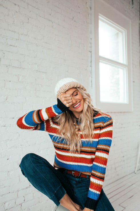 Turn It Around Striped Sweater